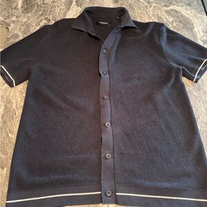 Kenneth Cole Dark Blue Knit Sweater